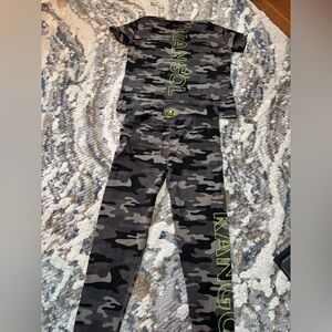 Kangol Camo Track Pants - Black, Gray, Green